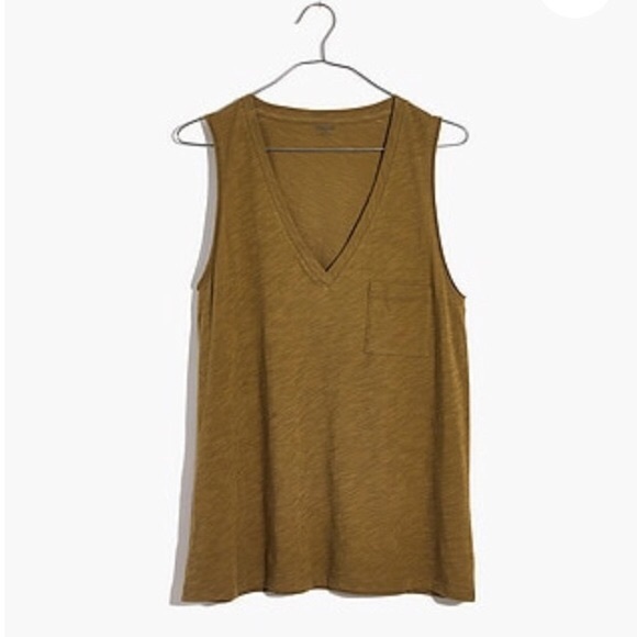 Madewell Tops - NWT Madewell Whisper Cotton Pocket Tank